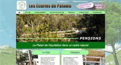 Desktop Screenshot of ecuries-palama.com