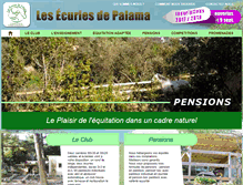 Tablet Screenshot of ecuries-palama.com